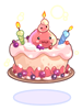 Costume Poring Cake Hat