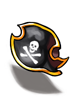 Costume Jolly Roger Hat