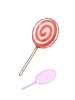Costume Candy Cane In Mouth