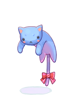 Costume Drooping Blue Cat
