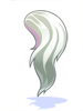 Costume Straight Pony White