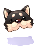 Costume Black Shiba Inu Hat
